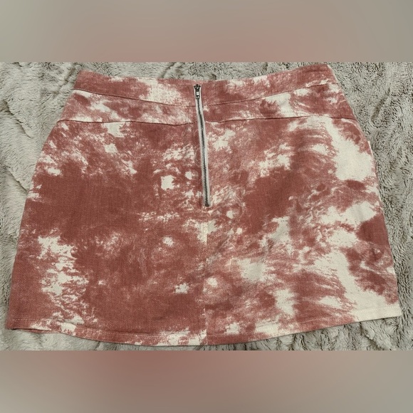 Akair Pink and White Tie-Dye Mini Skirt - Picture 6 of 7